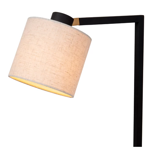 Lucide LESLEY - Floor lamp - 1xE27 - Black - detail 1